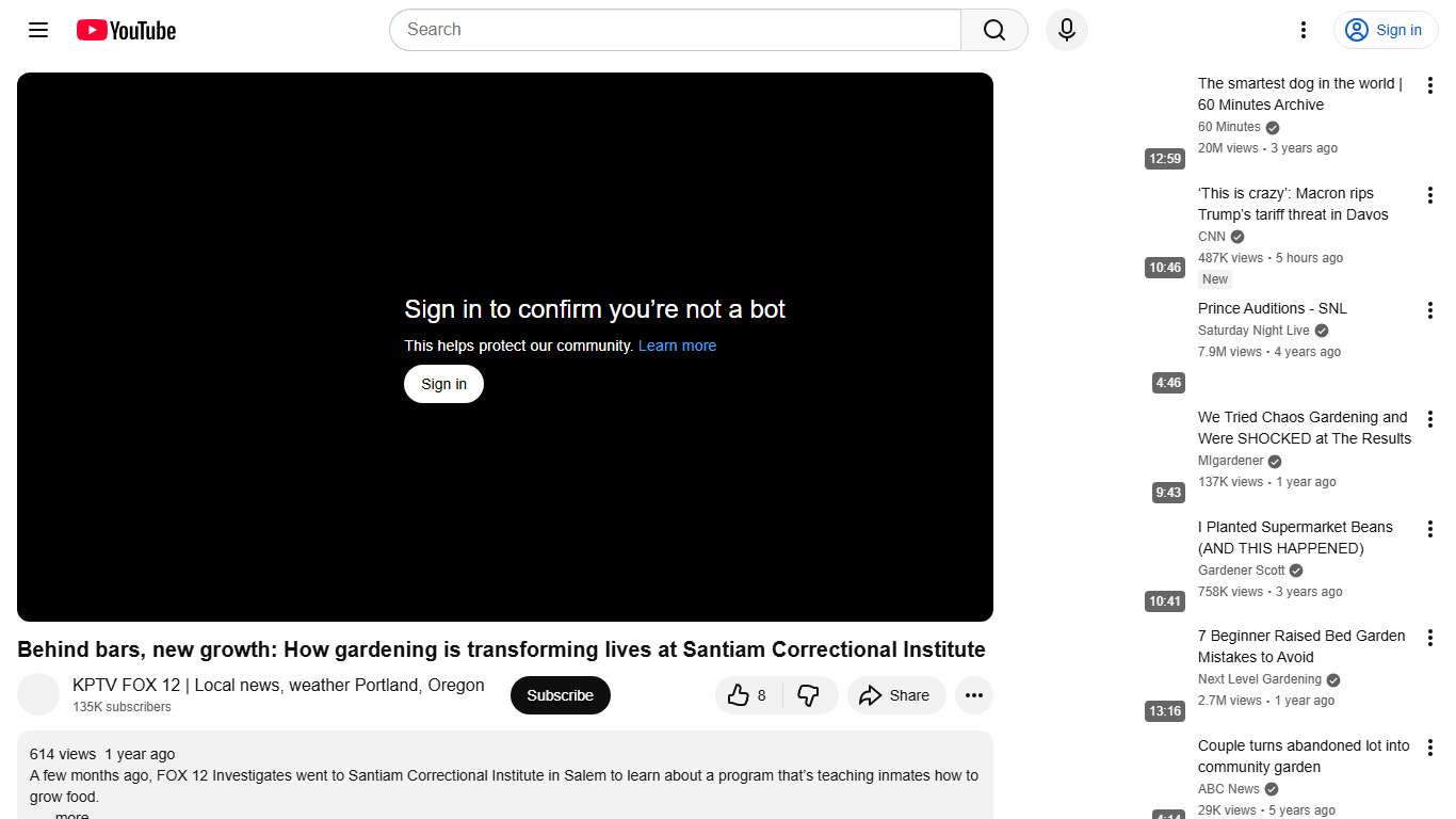 Behind bars, new growth: How gardening is transforming lives at Santiam Correctional Institute - YouTube