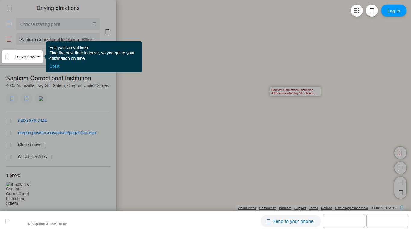 Driving directions to Santiam Correctional Institution, 4005 Aumsville Hwy SE, Salem - Waze