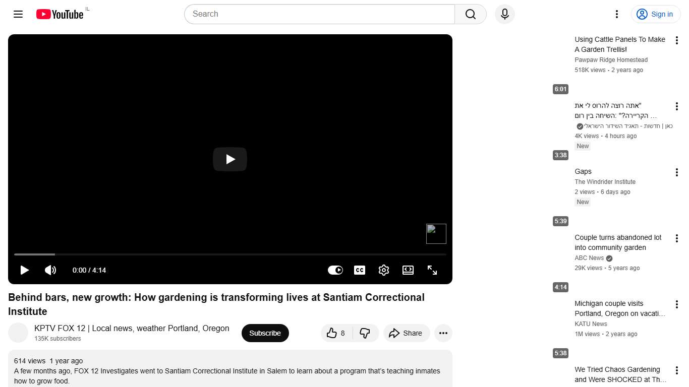 Behind bars, new growth: How gardening is transforming lives at Santiam Correctional Institute - YouTube